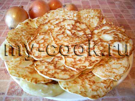 Луковые блинчики