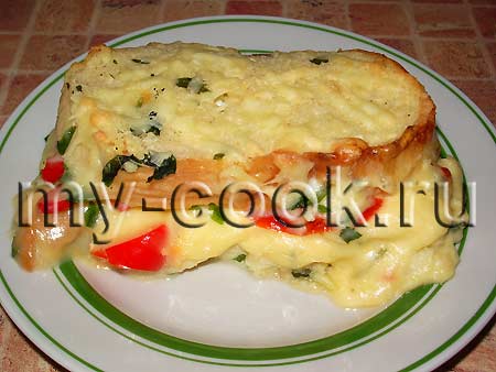Драчена с помидором и перцем