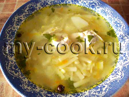 Лапша на мясном или курином бульоне