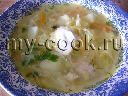 Щи из свежей капусты