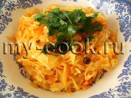 Капуста тушеная