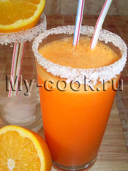 Морковный напиток с апельсином
