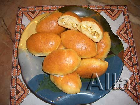 Пирожки по-Киевски (с яйцами и луком)
