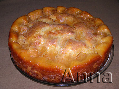 Яблочный пирог в глазури